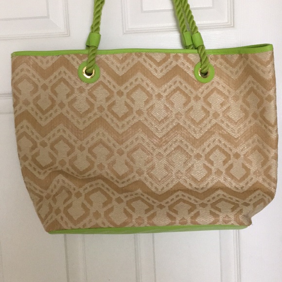 Vera Bradley Large Straw Tote - Picture 3 of 7